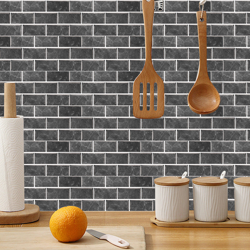 Retro Tile-style PVC Self-adhesive Wall Stickers