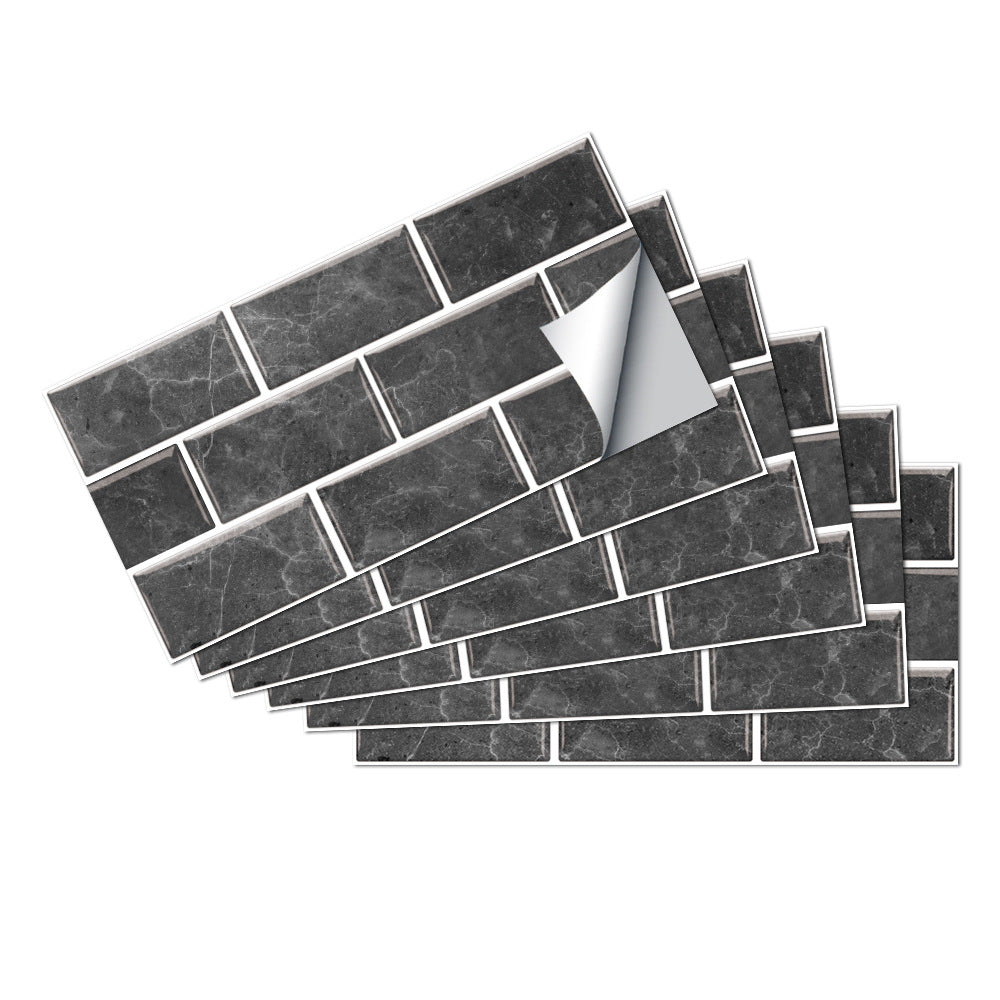 Retro Tile-style PVC Self-adhesive Wall Stickers