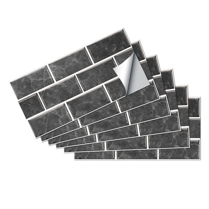 Retro Tile-style PVC Self-adhesive Wall Stickers