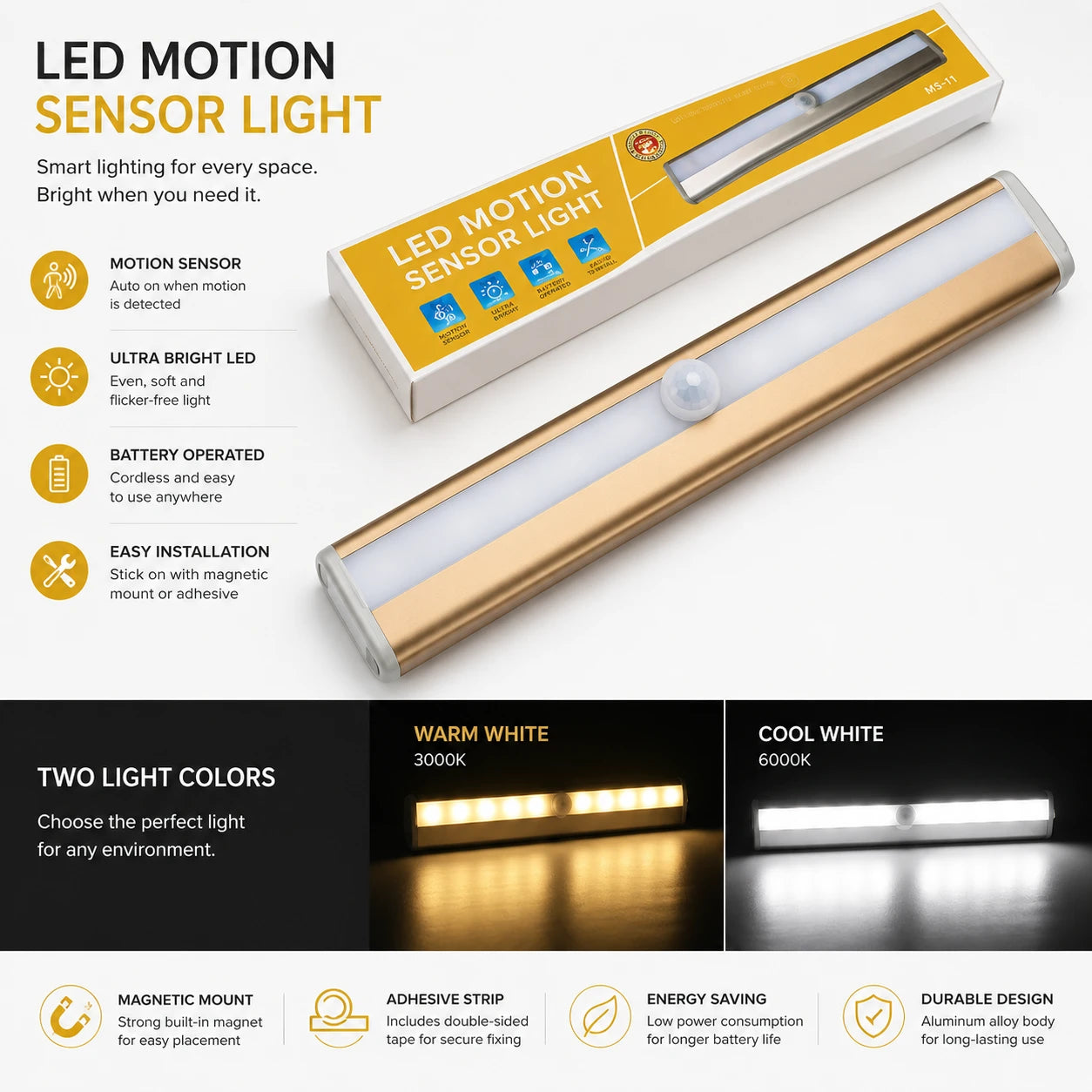 Smart Induction Cabinet Lamp