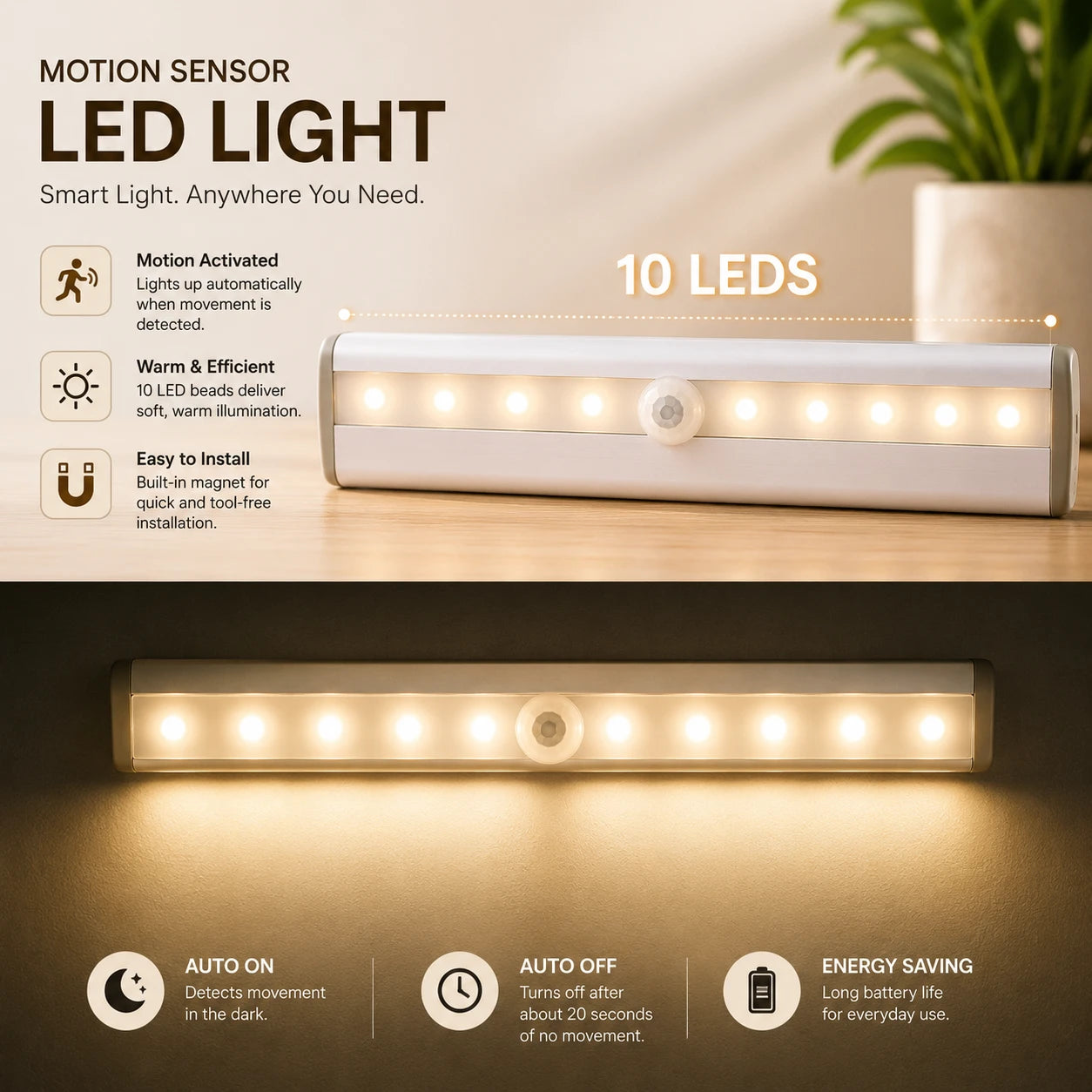 Smart Induction Cabinet Lamp