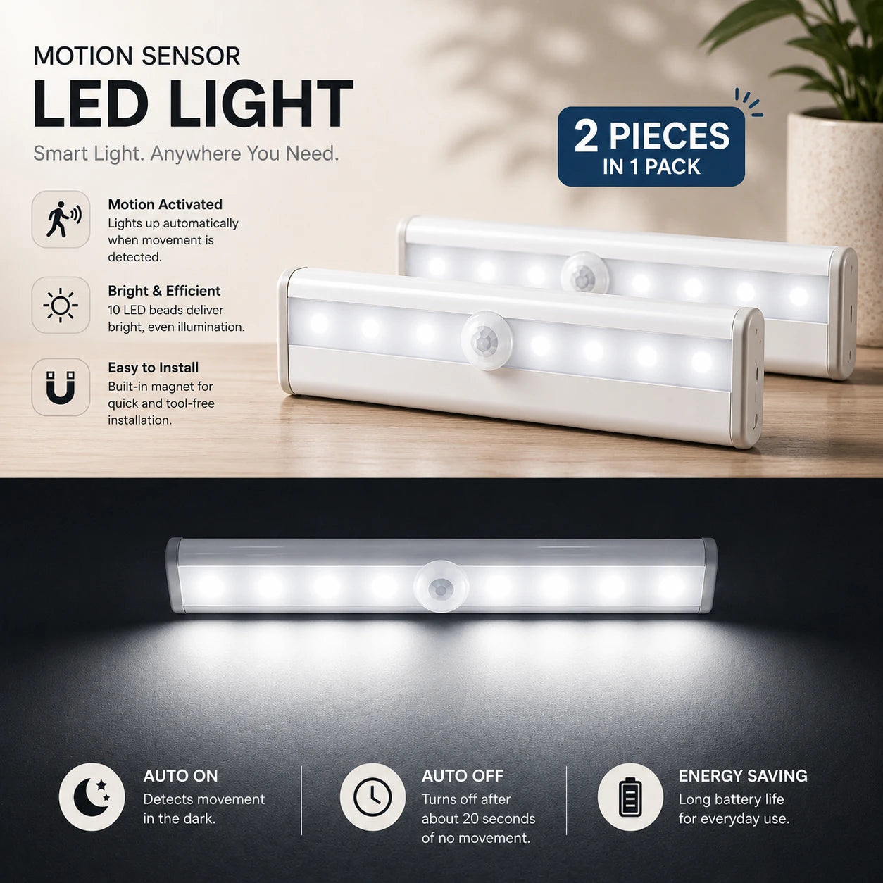 Smart Induction Cabinet Lamp