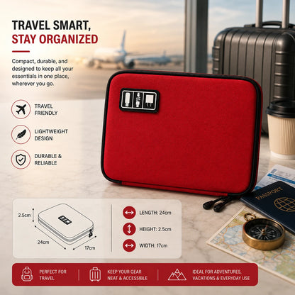 Waterproof Nylon Travel Tech Pouch