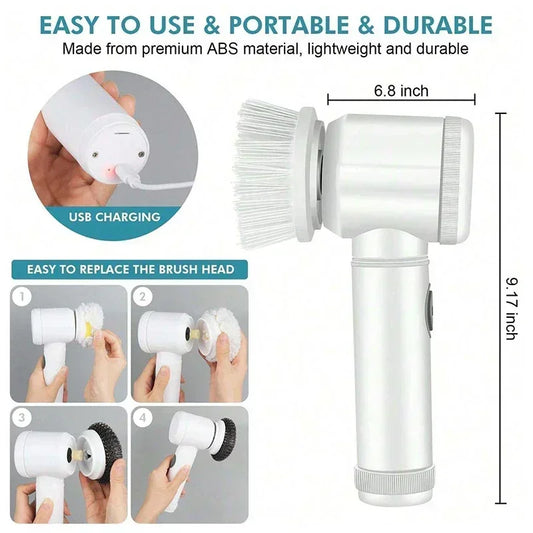 Electric Spin Scrubber – Cordless Power Cleaning Brush