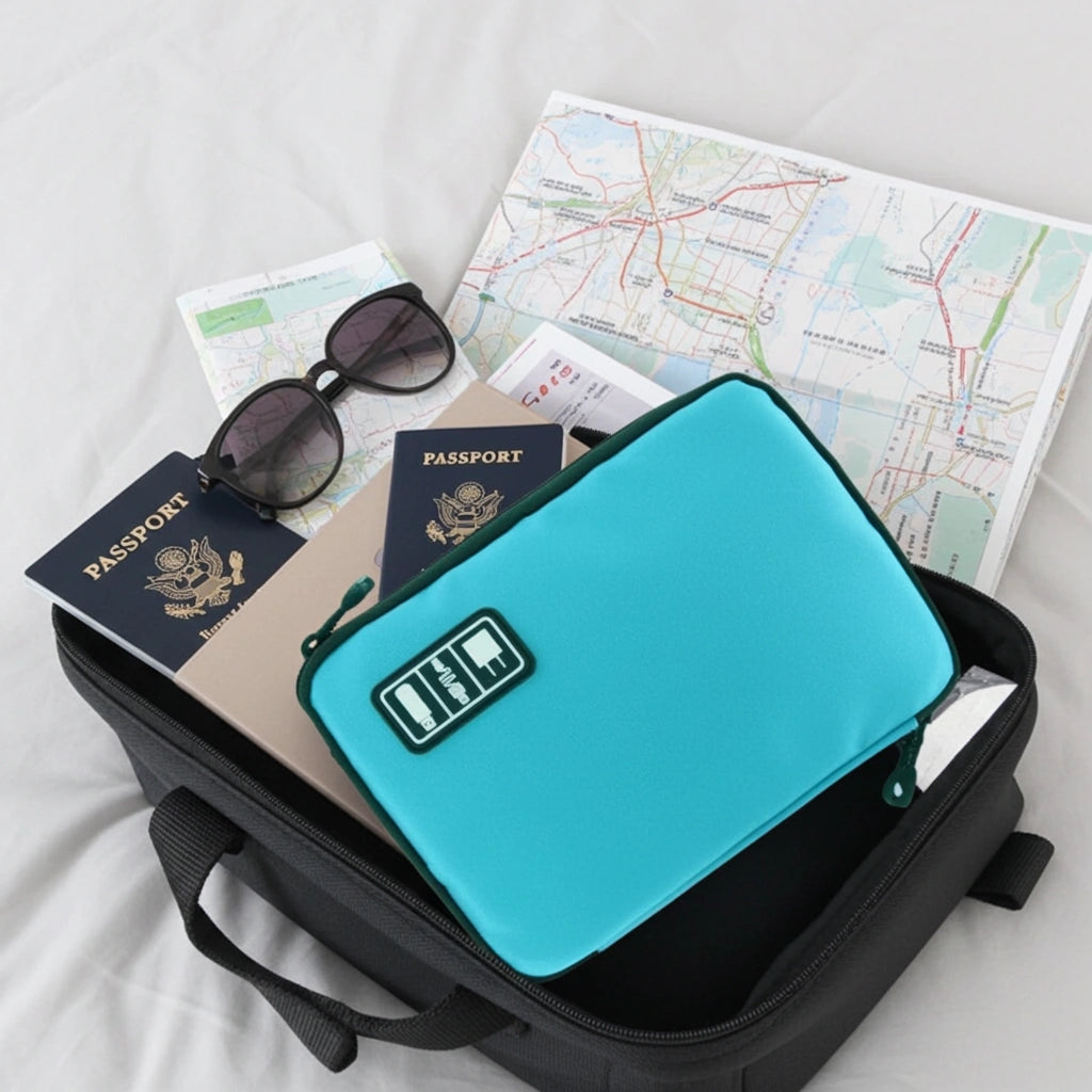 Waterproof Nylon Travel Tech Pouch