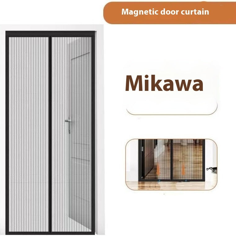 Summer Breeze Magnetic Screen Curtain – No-Drill, Easy Velcro Setup