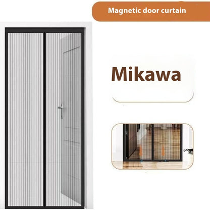 Summer Breeze Magnetic Screen Curtain – No-Drill, Easy Velcro Setup