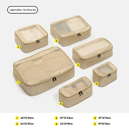 6-Piece Expandable Travel Storage Bag Set